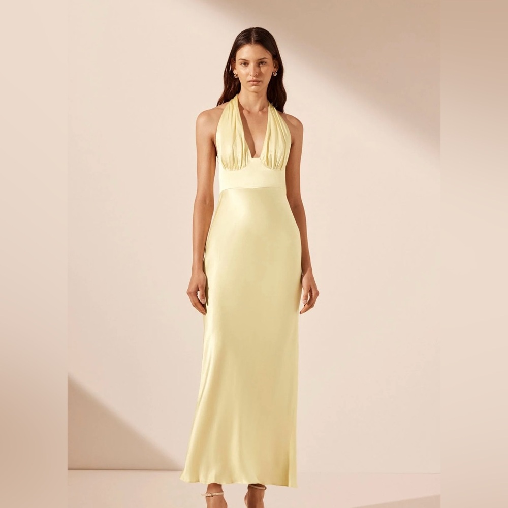 Shona Joy La Lune Plunged Dress